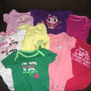 Baby girl Onesies for 0-3 months